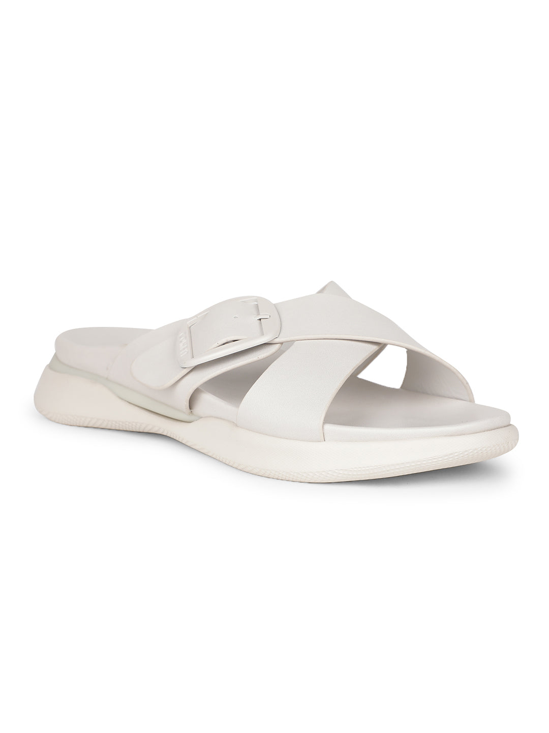 Bata Comfit Women White Casual Mule Sandal - White - View 1