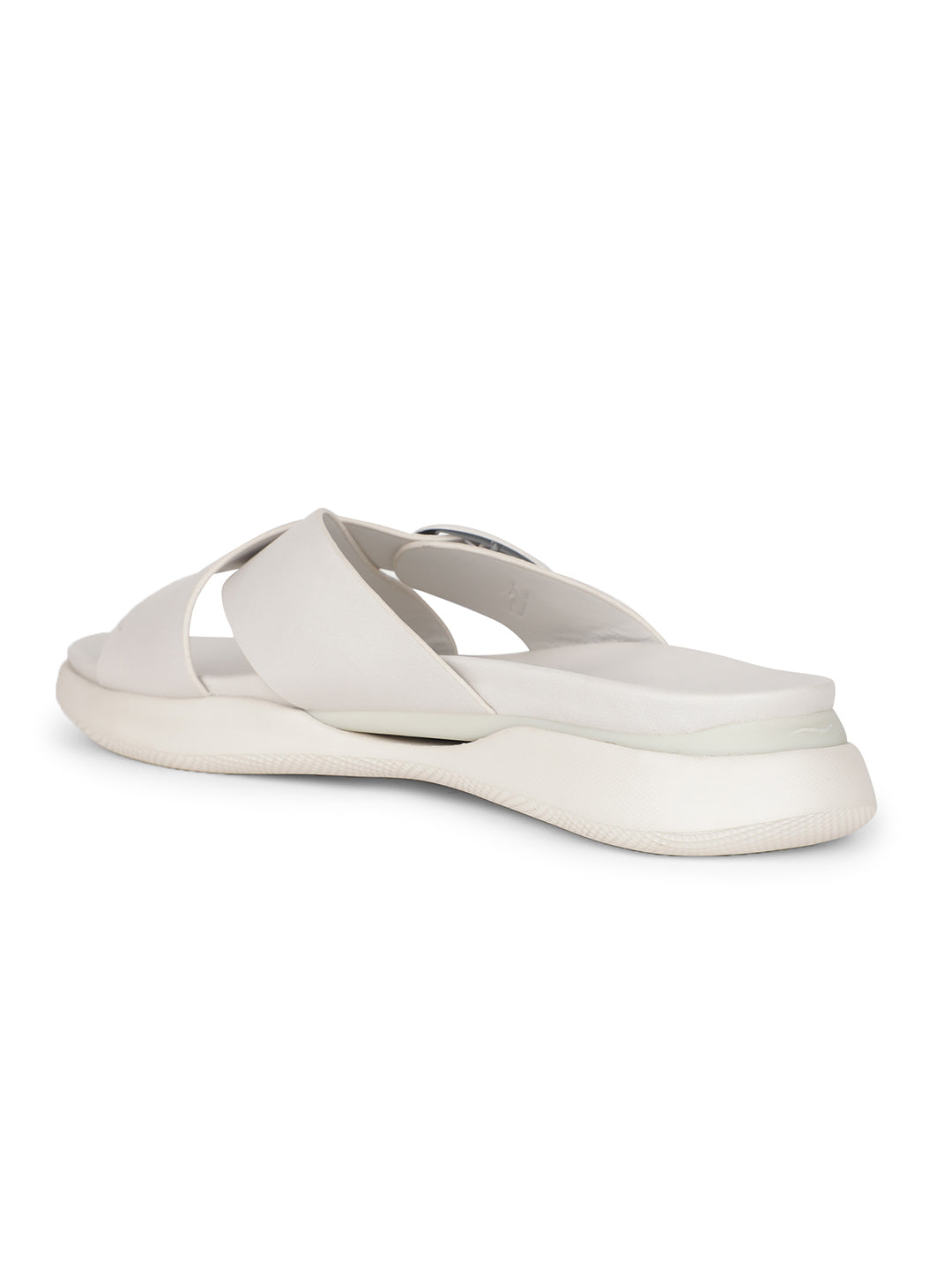 Bata Comfit Women White Casual Mule Sandal - White - View 3