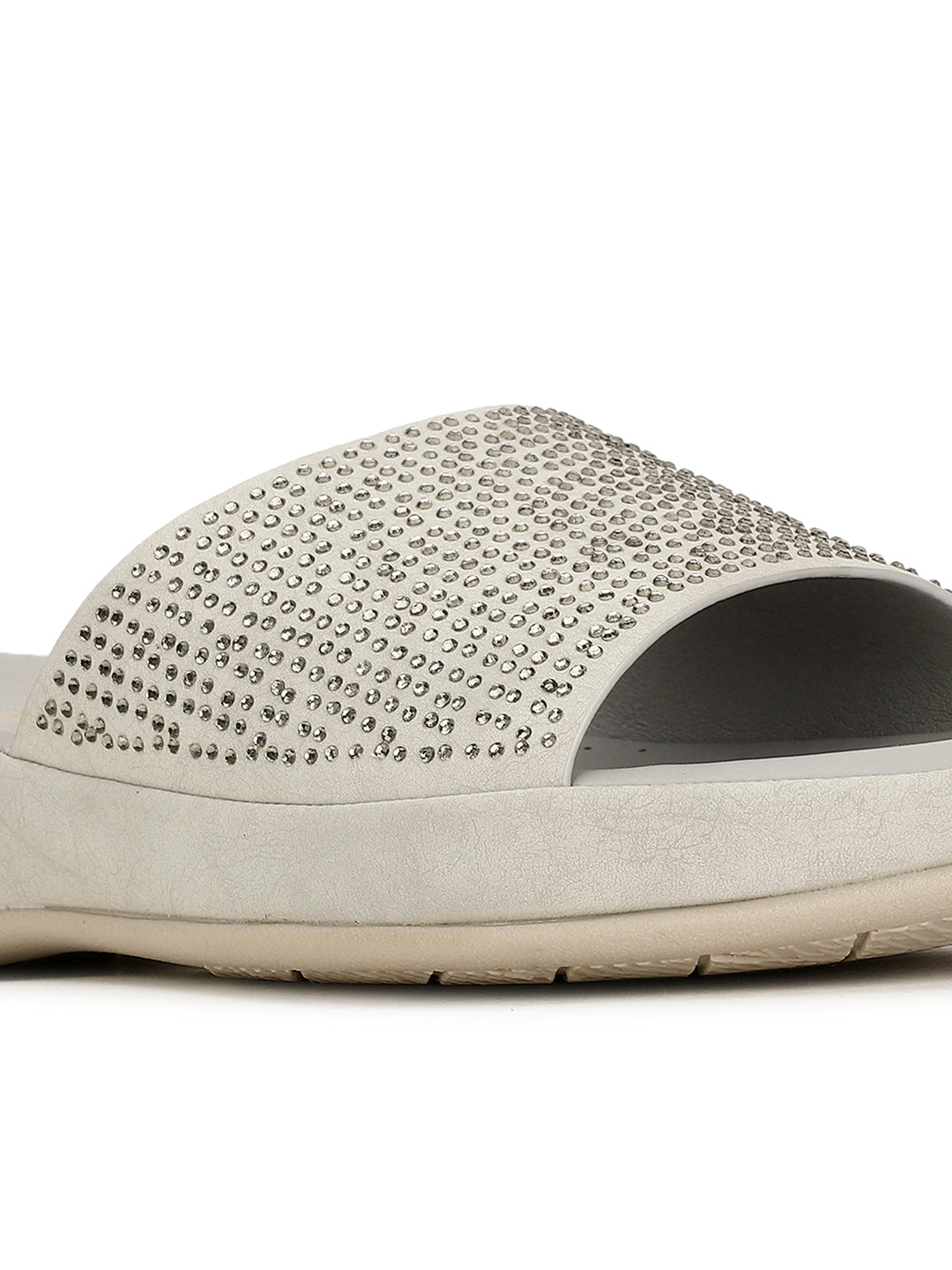 Bata Comfit Women's Grey Wedge Heel Mule Sandals - Grey