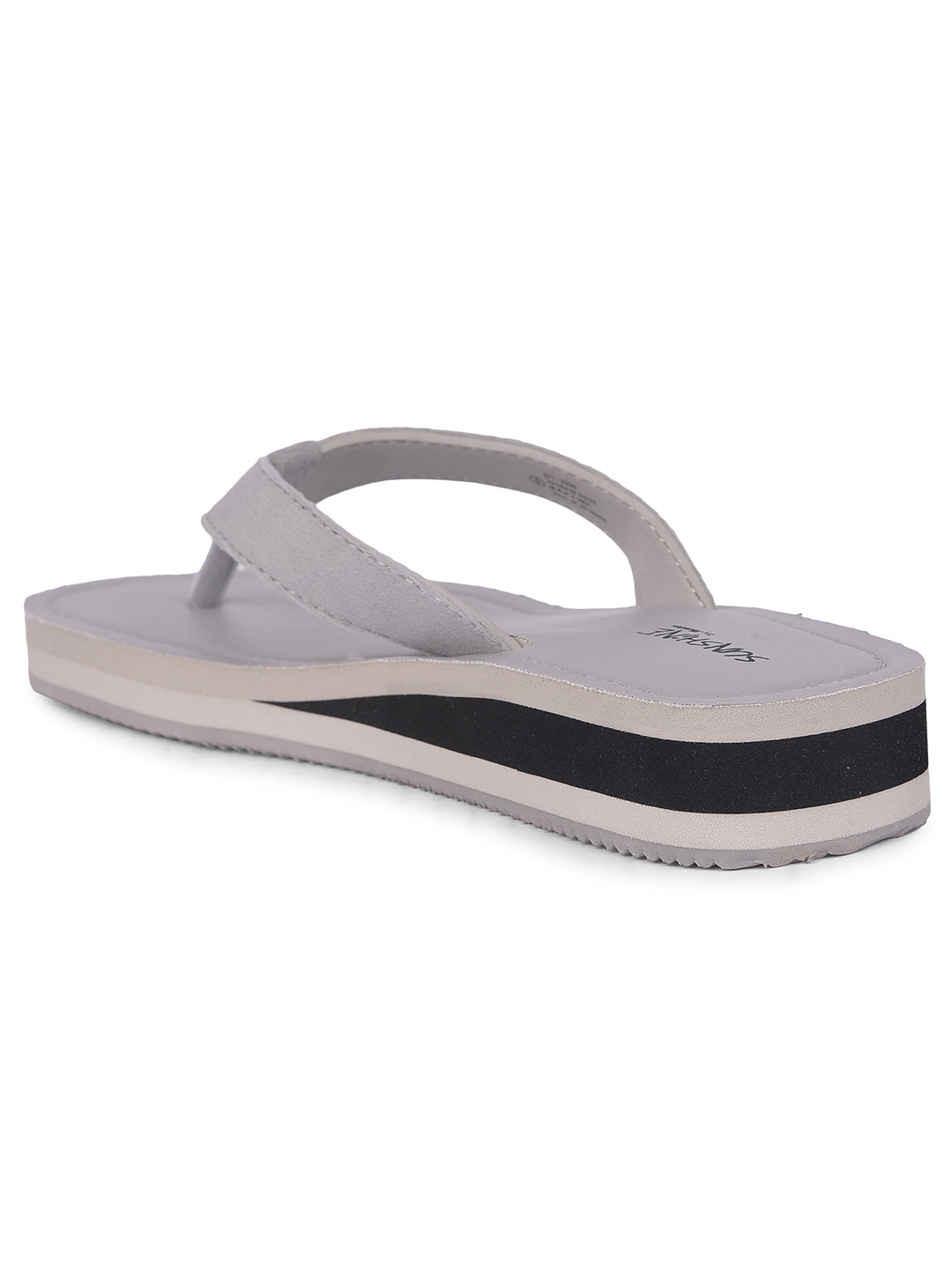 Bata Women Grey Casual Flip-Flop - Grey - View 3