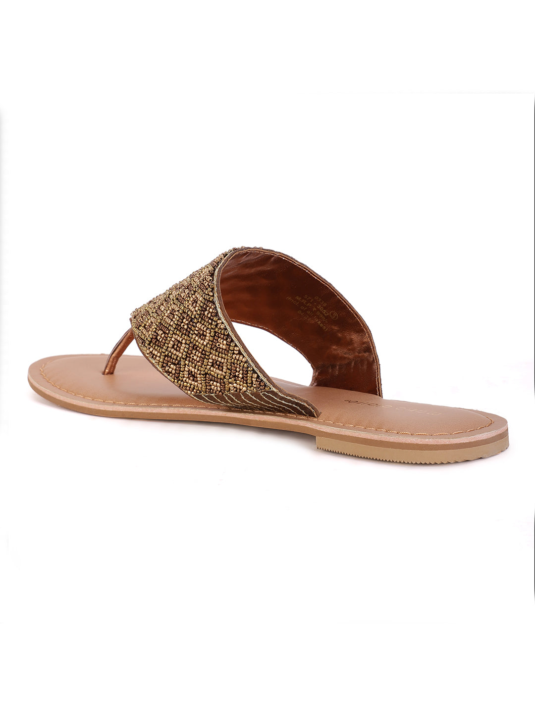 Marie Claire Women Tan Casual Thong Flats - Tan - View 3