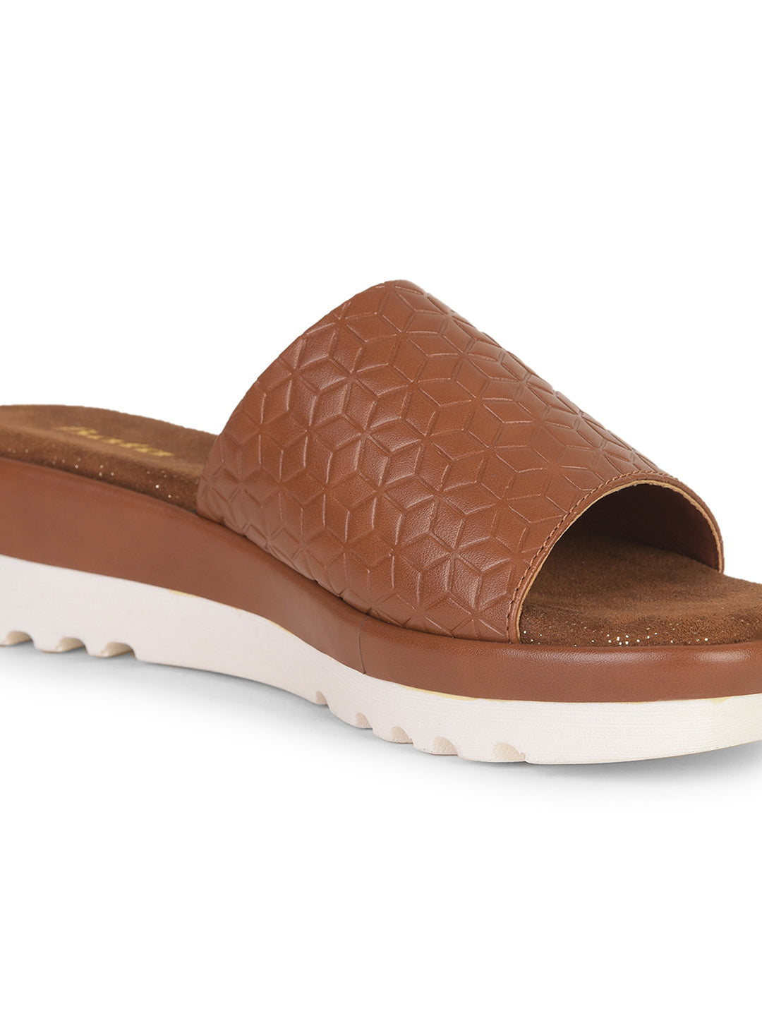 Bata Women's Tan Wedge Heel Mule Sandals - Tan