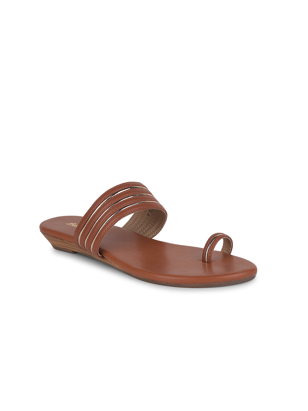 Bata Women Tan Casual Toe Ring Flats - Tan - View 1
