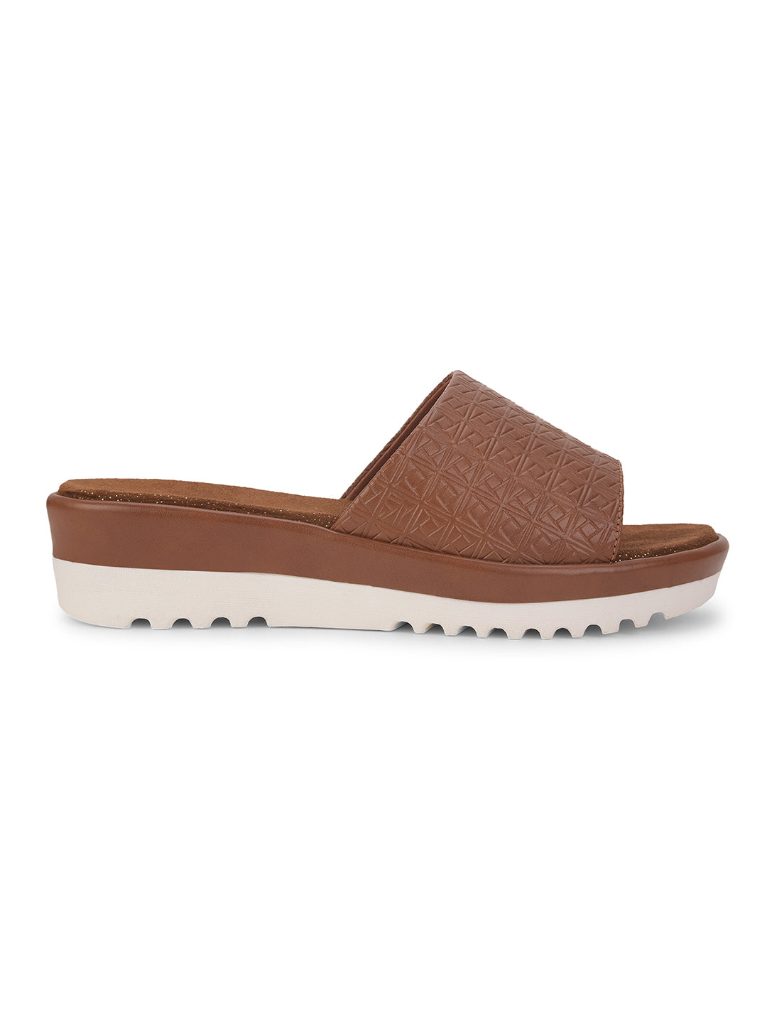 Bata Women's Brown Wedge Heel Mule Sandals - Brown