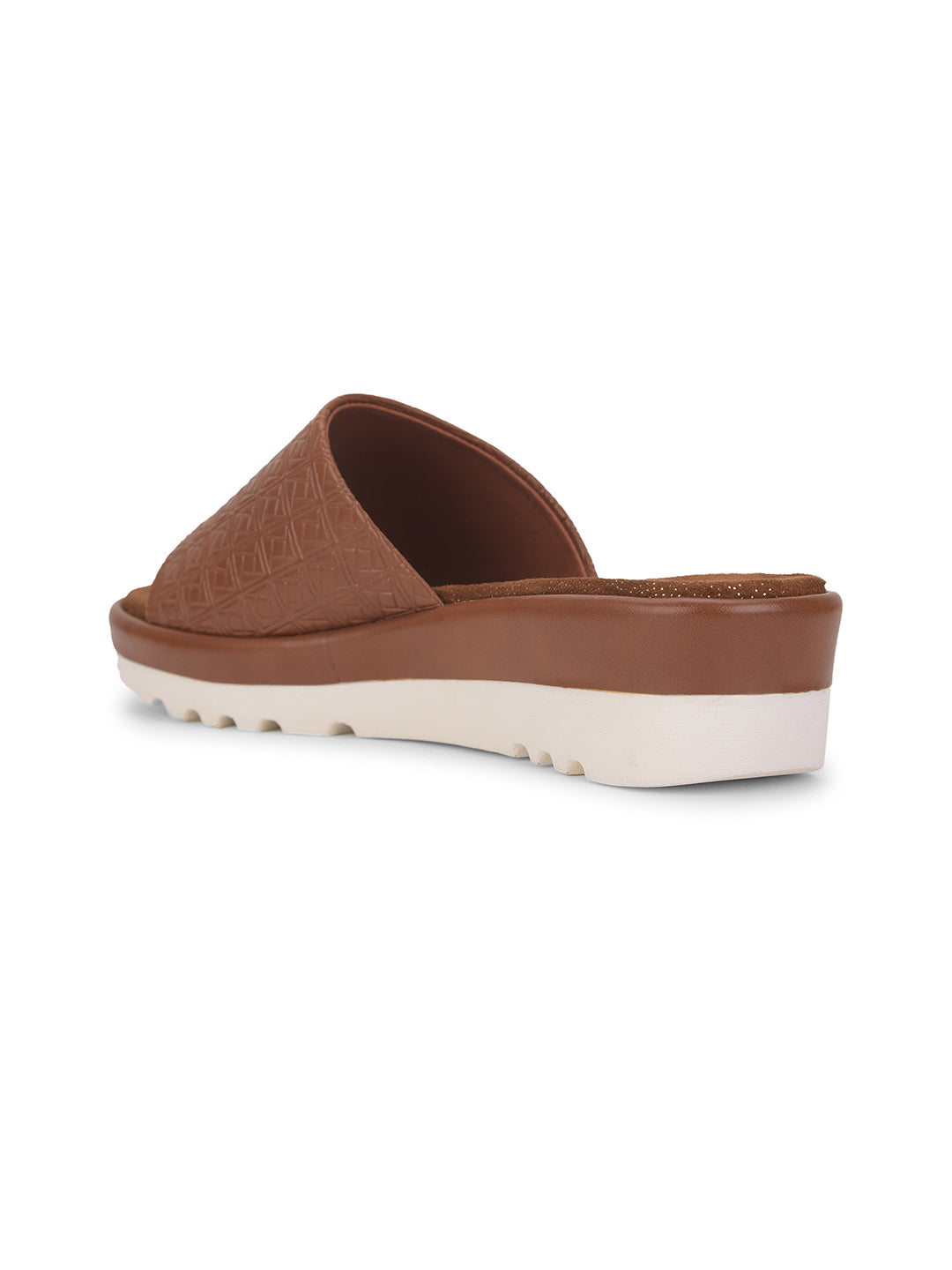 Bata Women's Brown Wedge Heel Mule Sandals - Brown