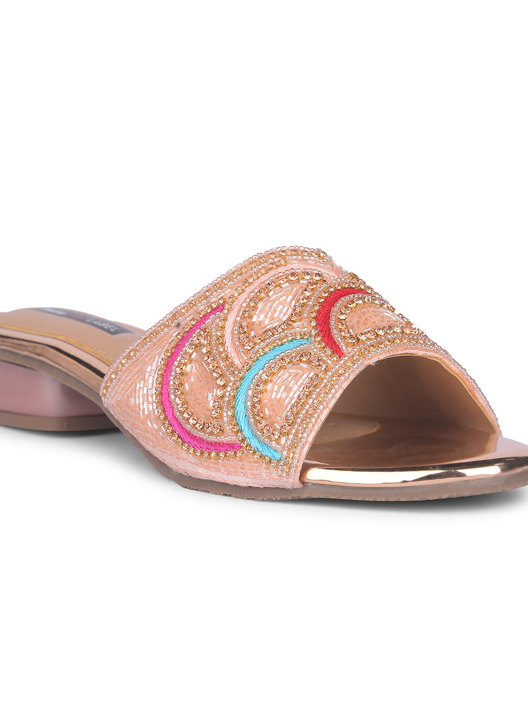 Bata Women Pink Block Heel Mule Sandal - Pink - View 5