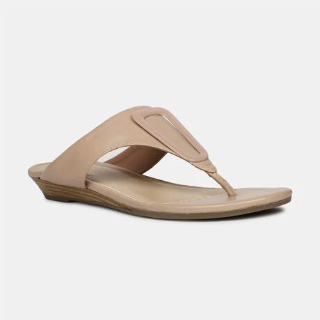 Bata Women Pink Casual Thong Flats