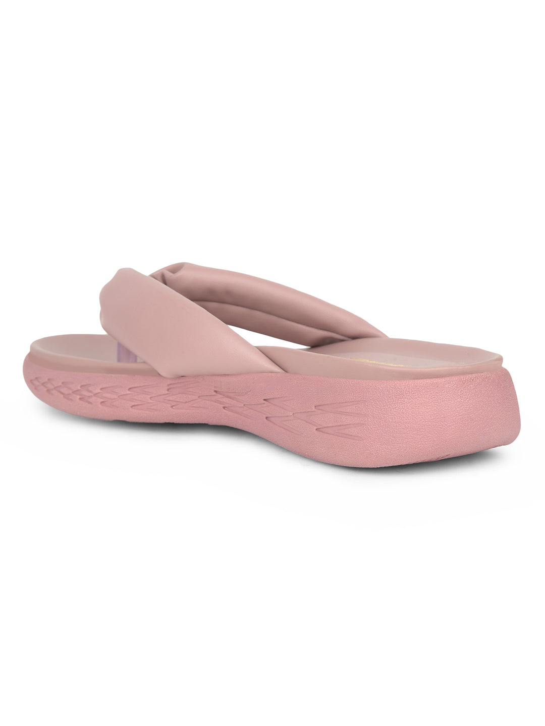 Bata Women Pink Wedge Heel Thong Sandal - Pink - View 3