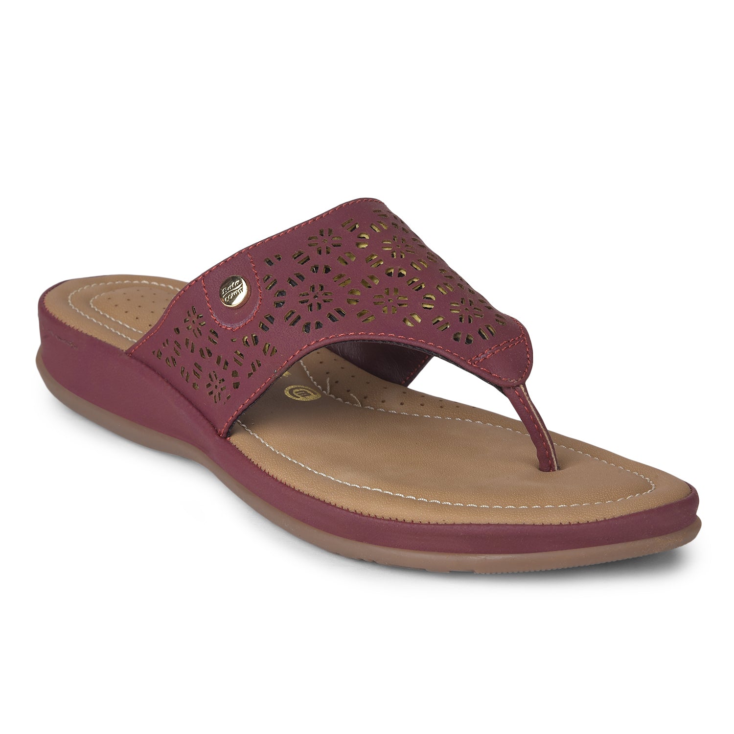 Bata Comfit Women's Pink Casual Thong Sandals - Pink