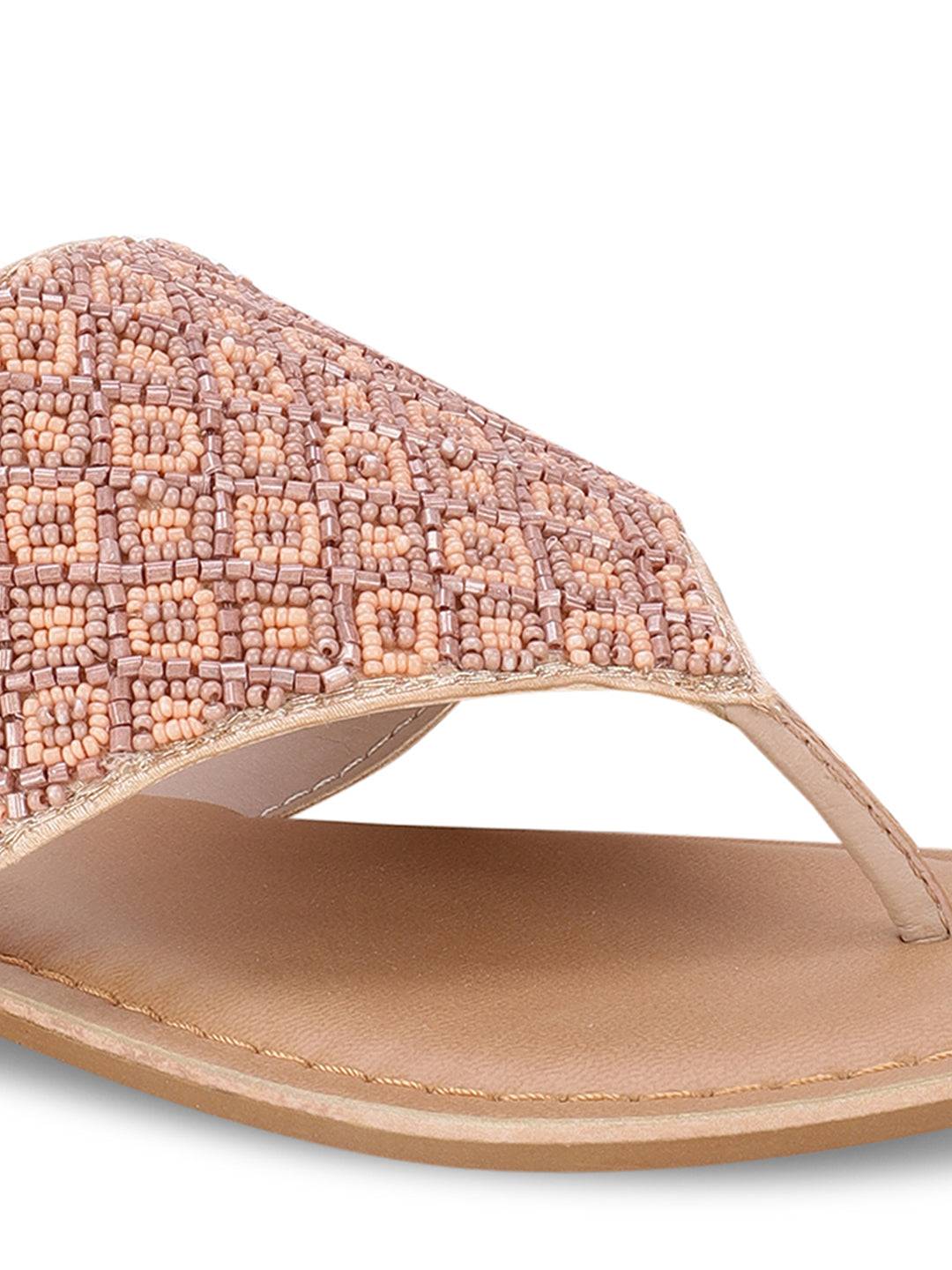 Marie Claire Women Rose Gold Casual Thong Flats - Rose Gold - View 5