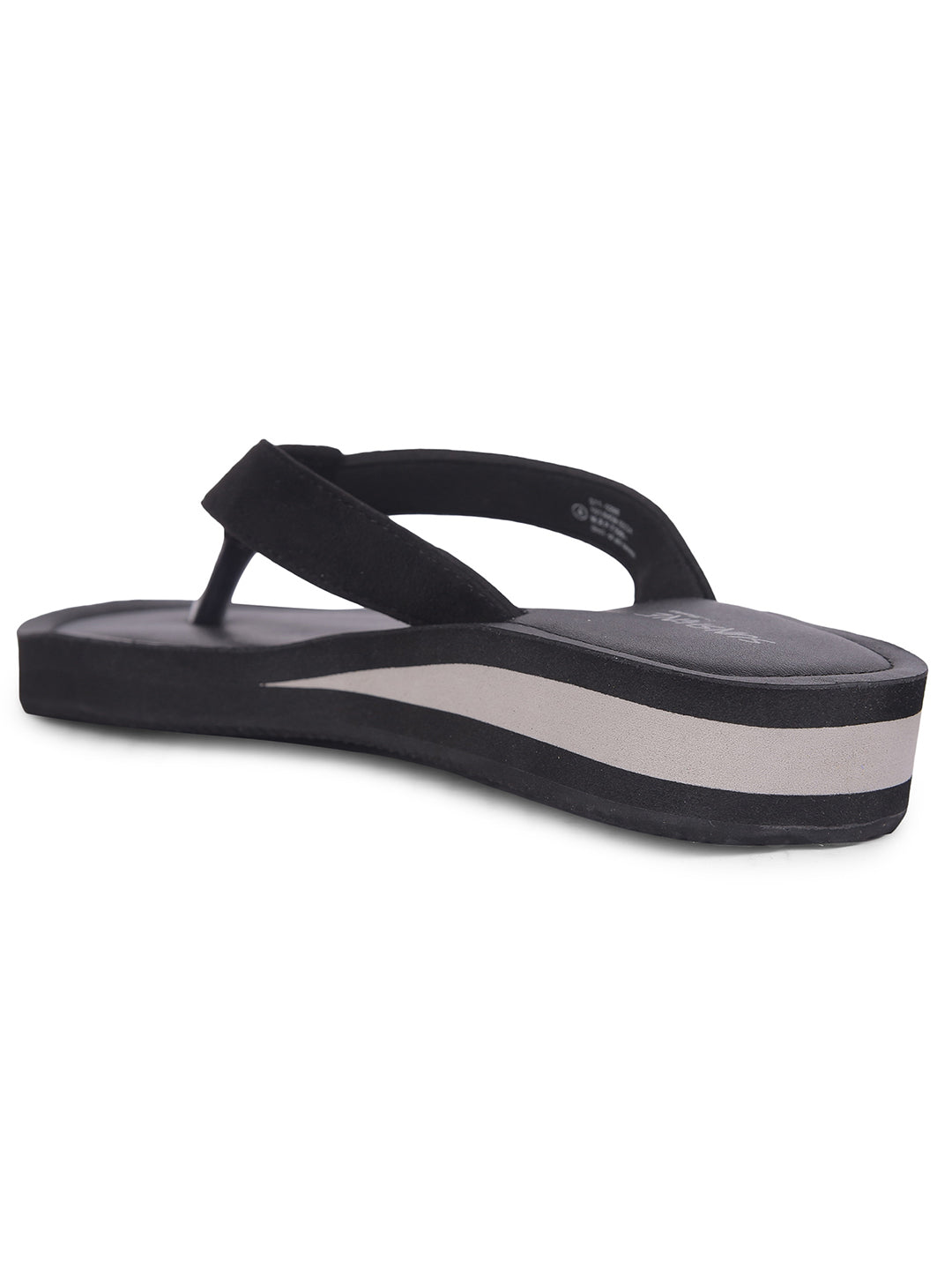Bata Women Black Casual Flip-Flop - Black - View 3