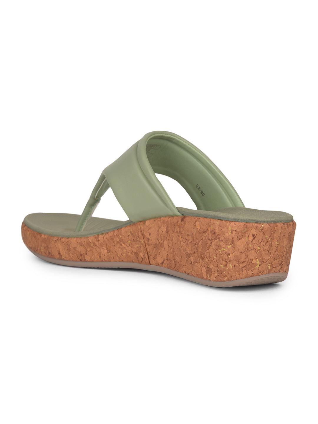 Bata Comfit Women Green Wedge Heel Thong Sandal - Green - View 3