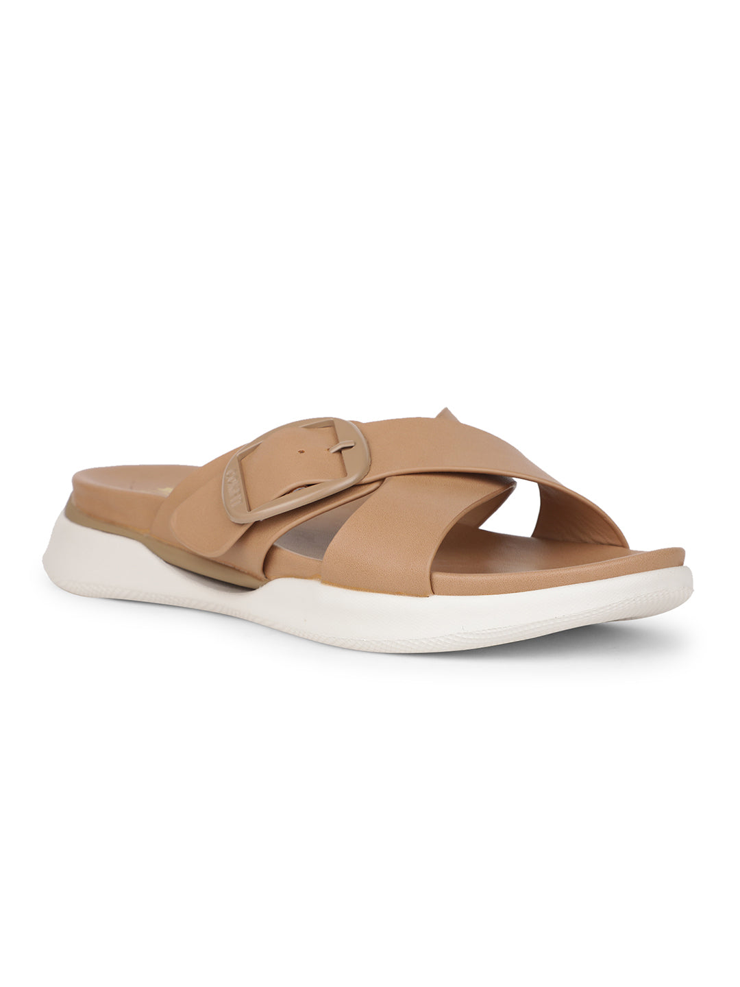 Bata Comfit Women Beige Casual Mule Sandal - Beige - View 1