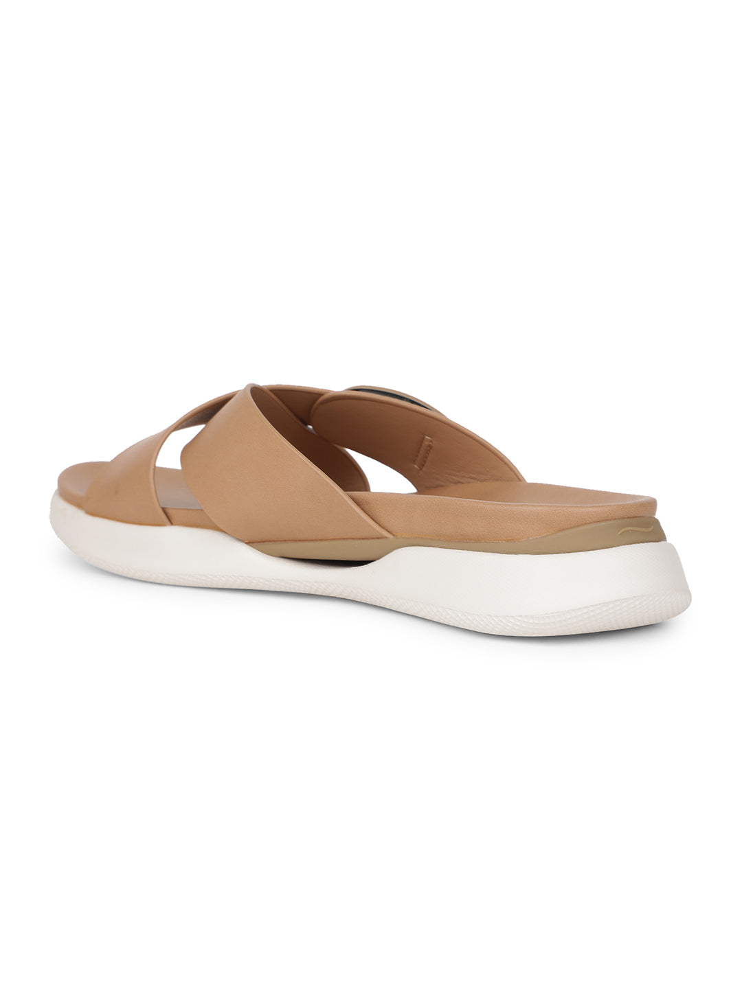 Bata Comfit Women Beige Casual Mule Sandal - Beige - View 3
