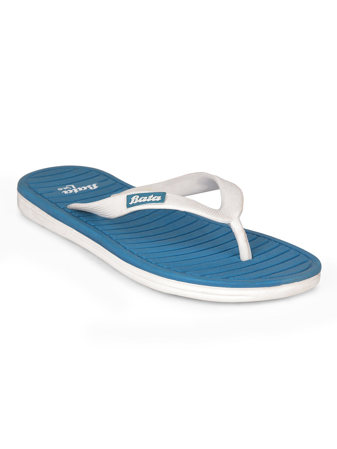 Bata Women's Blue Casual Flip-Flops - Blue