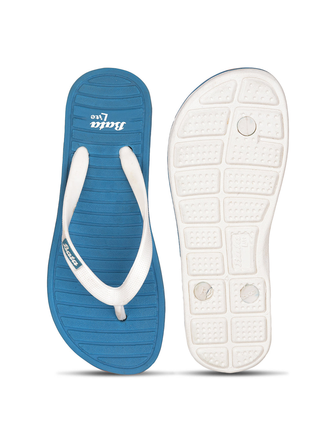 Bata Women's Blue Casual Flip-Flops - Blue