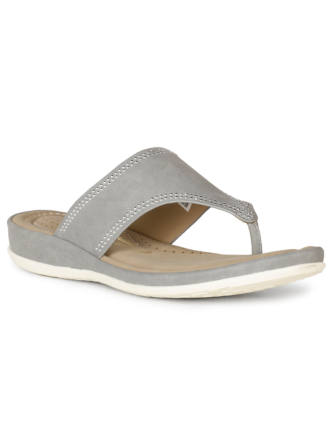 Bata Comfit Women's Light Blue Casual Thong Sandals - Light Blue