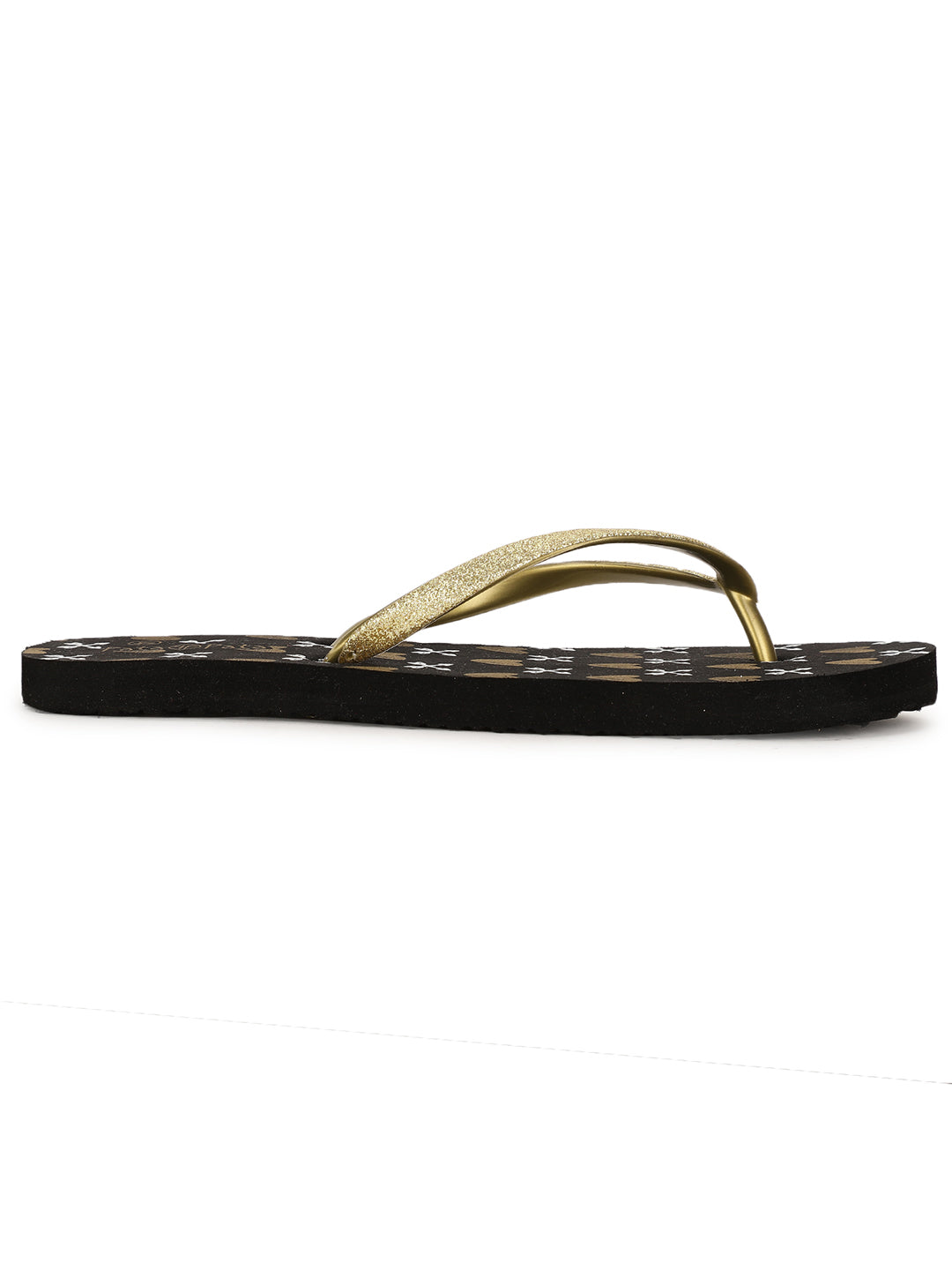 Bata Women's Black Casual Thong Flip-Flops - Black