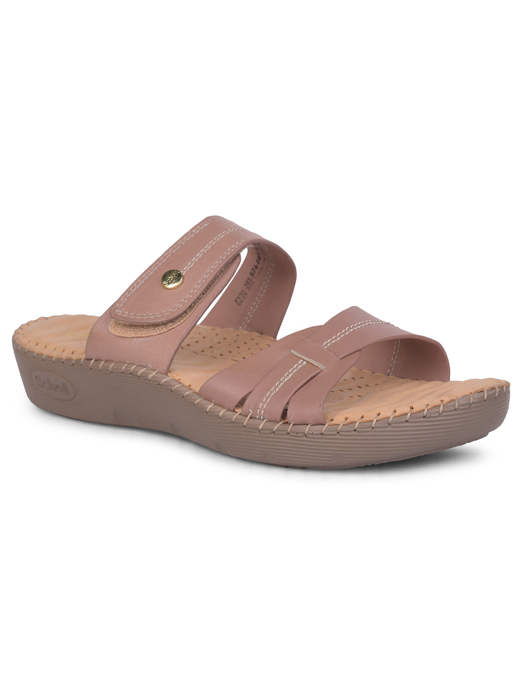 Scholl Women Nude Platform Heel Mule Sandal - Nude - View 1