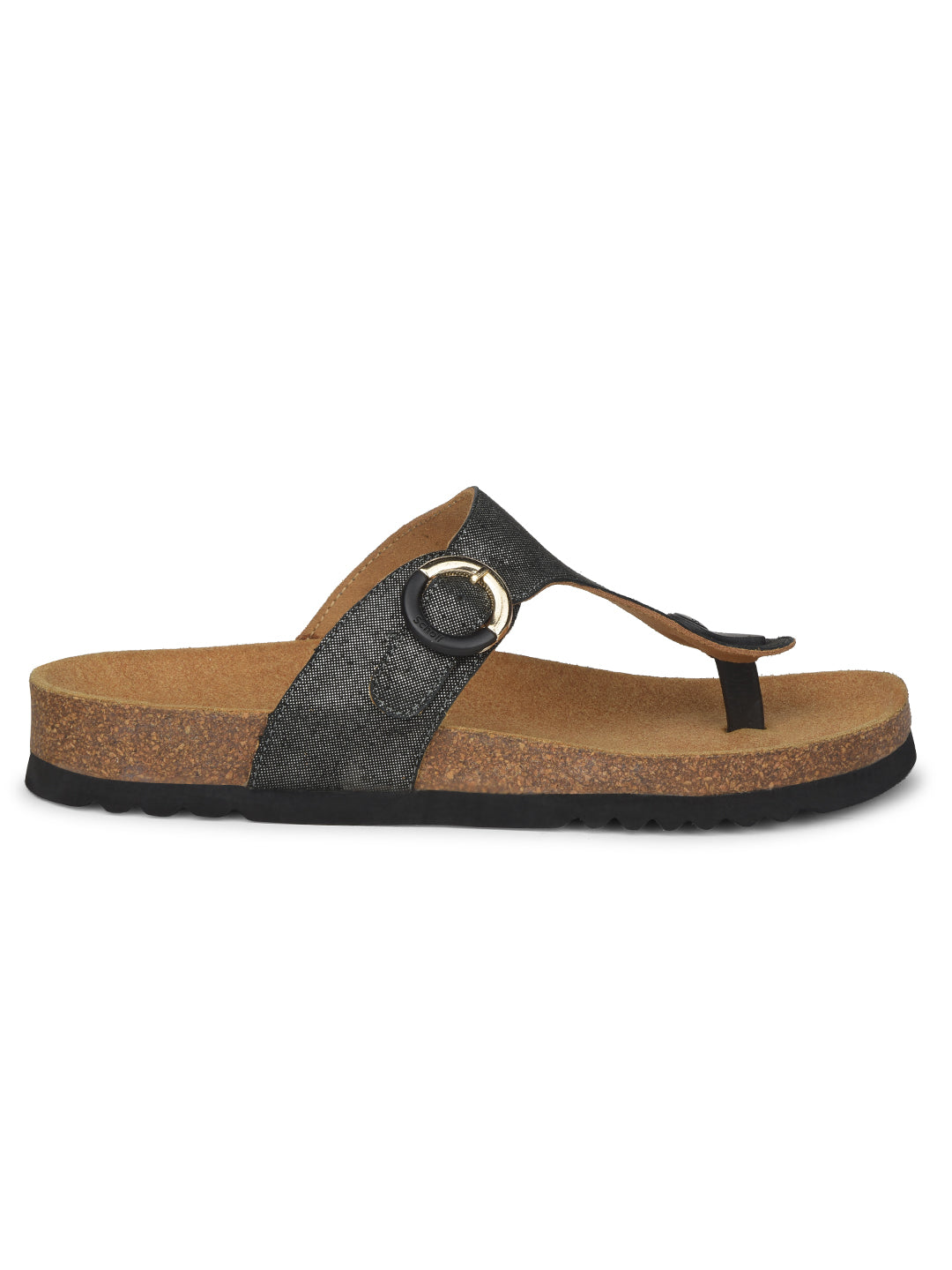 Scholl Women Navy Blue Wedge Heel Thong Sandal - Navy Blue - View 2