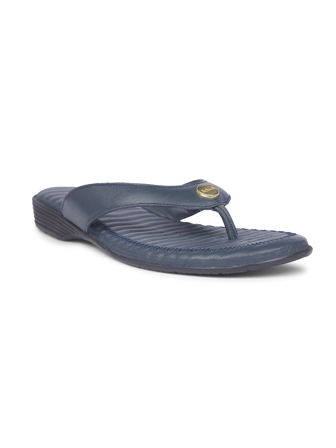 Scholl Women Navy Blue Casual Thong Flats - Navy Blue - View 1