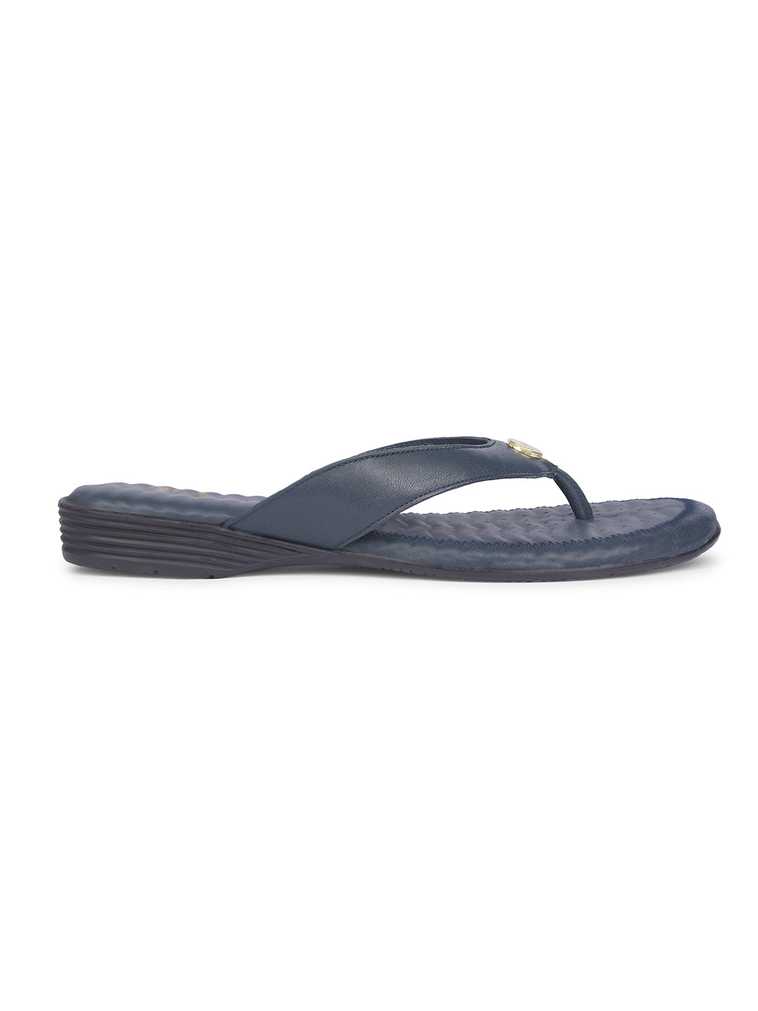 Scholl Women Navy Blue Casual Thong Flats - Navy Blue - View 2