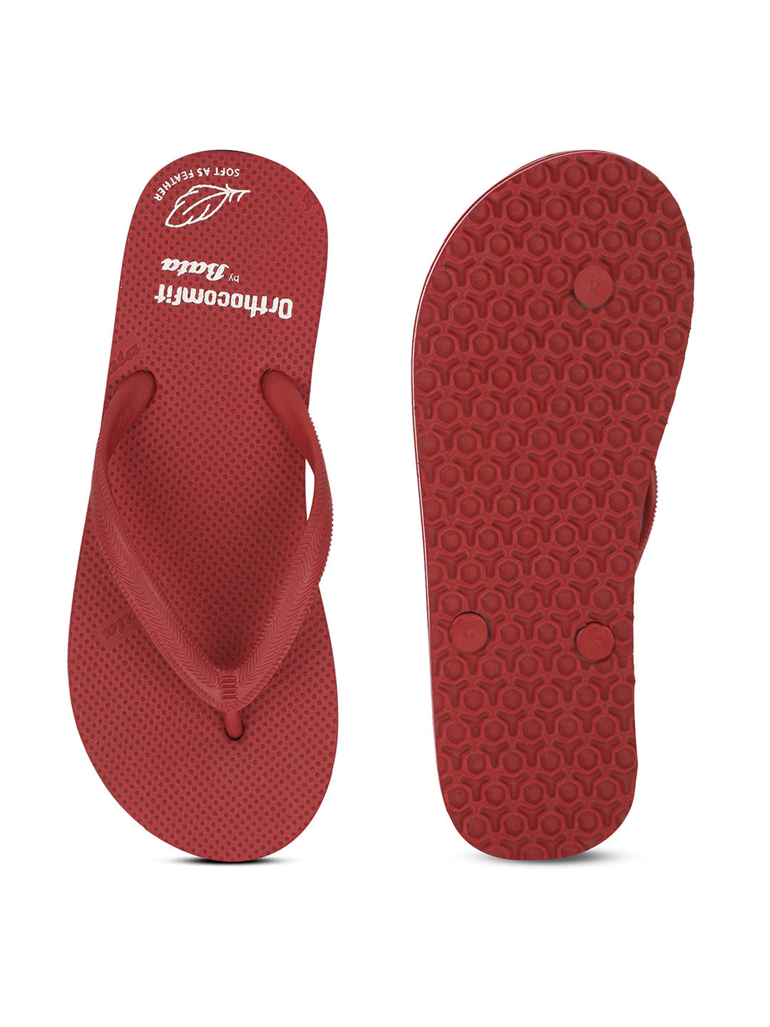 Bata Women Maroon Casual Flip-Flop - Maroon - View 4
