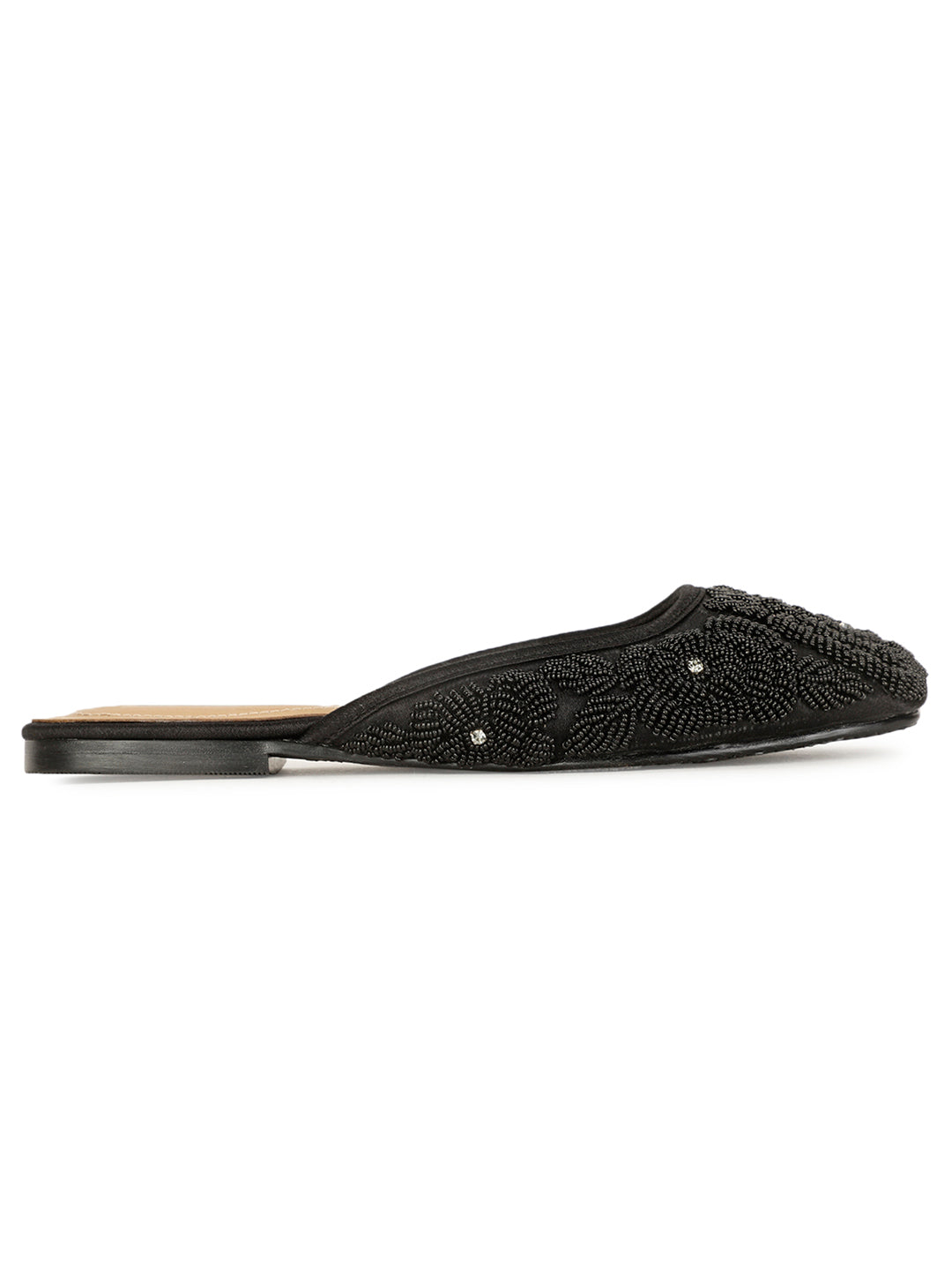 Bata Women's Black Flat Ballerina Shoes - Black