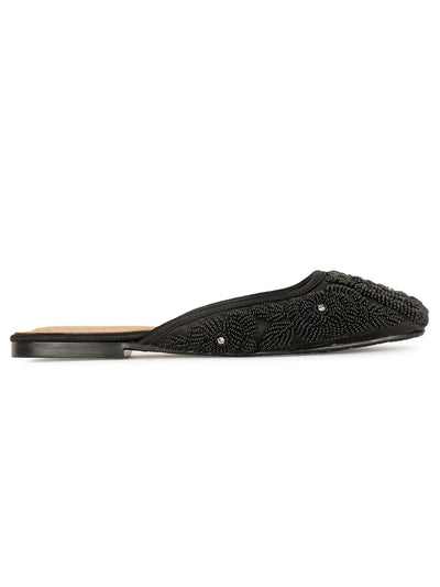 Bata Women's Black Flat Ballerina Shoes - Black