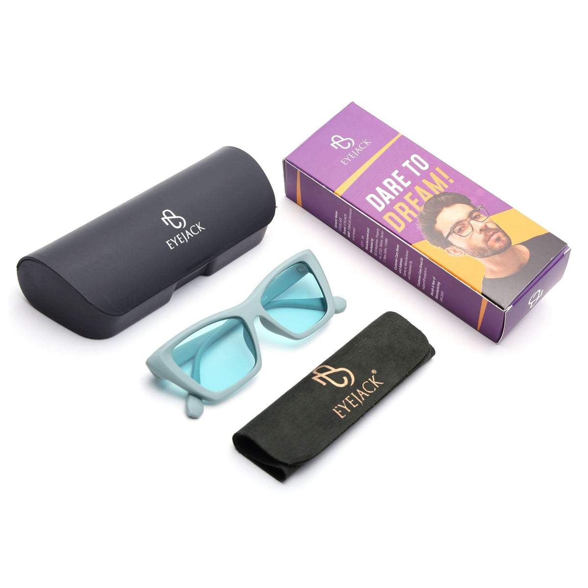 Eyejack Matte Green Cateye Sunglasses for Men and Women - view 8