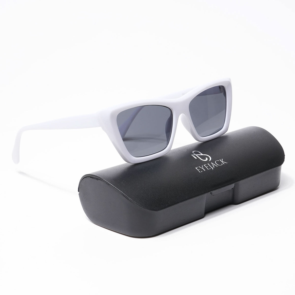 Eyejack White Cateye Sunglasses for Men and Women - Style L543 - view 6
