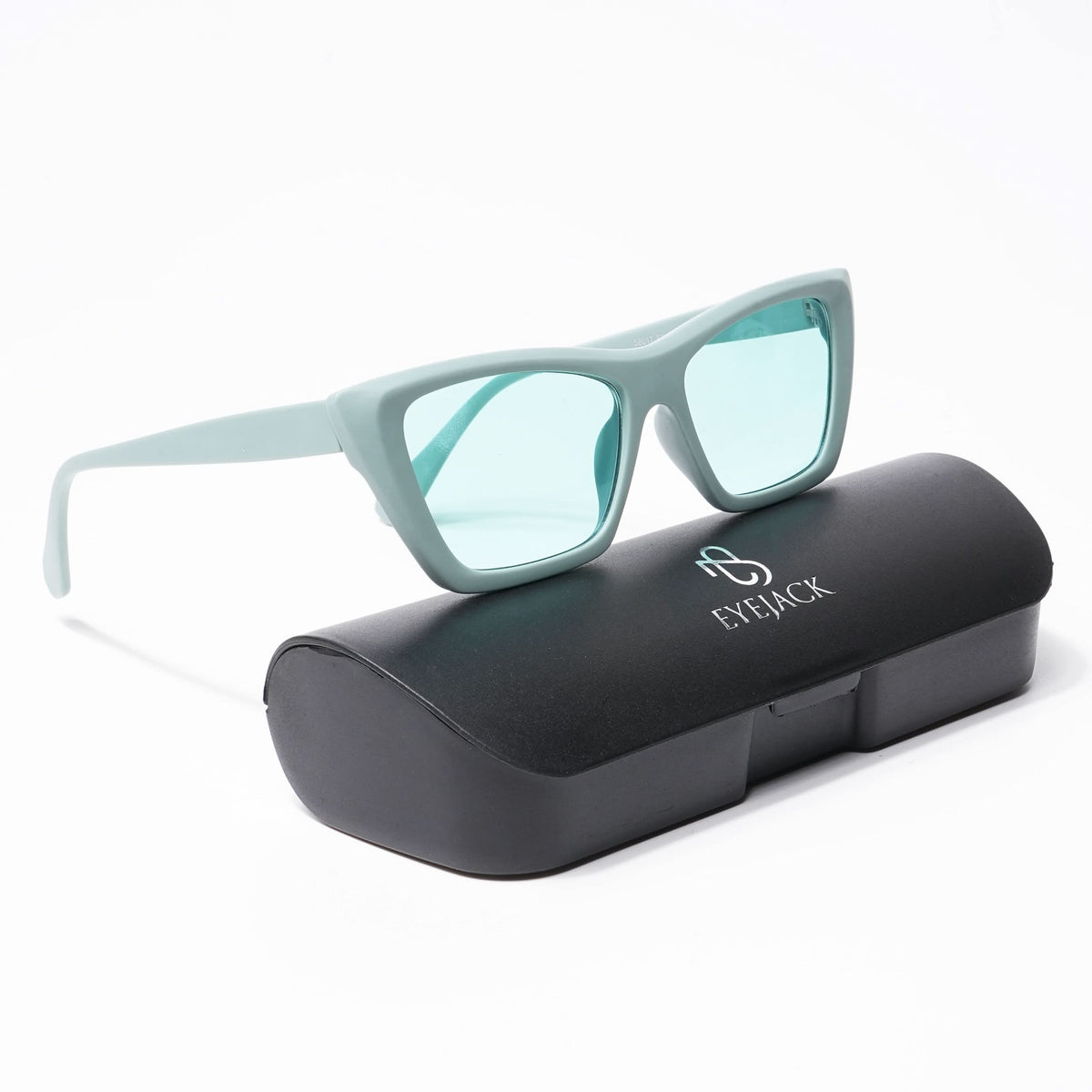 Eyejack Matte Green Cateye Sunglasses for Men and Women - view 7