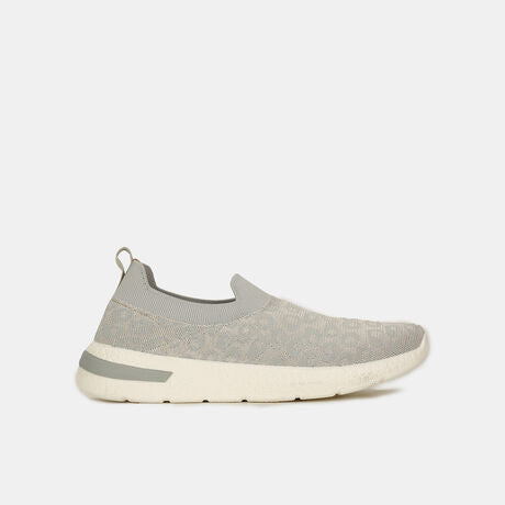 Bata Women Grey Casual Slip-on Shoes