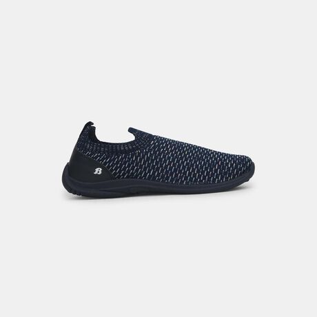 Bata Women Navy Blue Casual Slip-on Shoes