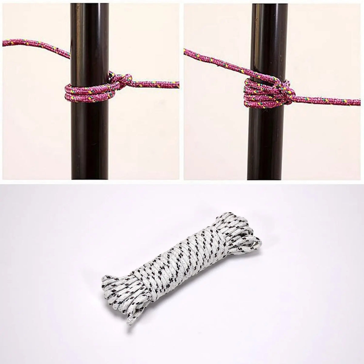 10 Meter Heavy Duty Laundry Drying Clothesline Rope Portable Travel Nylon Cord Sturdy Clothes Line For Outdoor Camping Indoor Crafting Art Projects HP DD