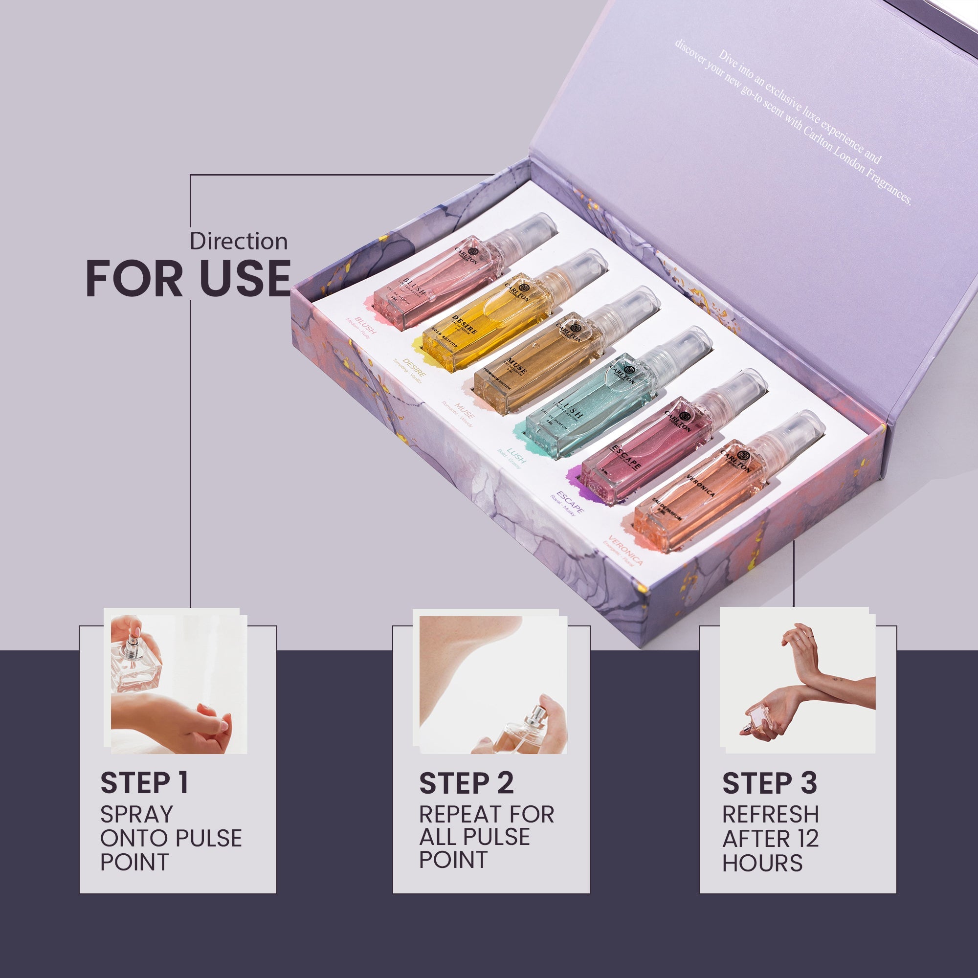 Ecstasy Eau De Parfum Gift Set of 6 - CLPLG011