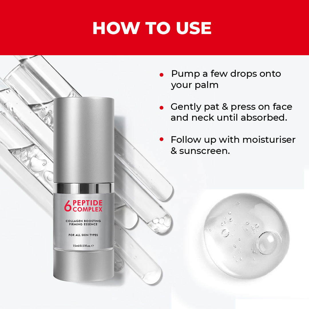 Conscious Chemist 6 Peptide Anti Aging Face Serum | Firming & Wrinkle Repair (15 ml)