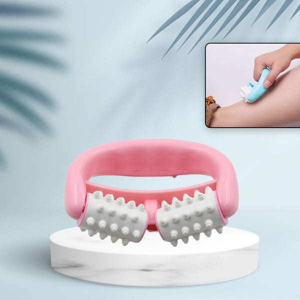 Manual Round Handle Plastic 2 Rollers Massage Roller Cellulite Roller For Legs Arms Back Muscle Pain Relief And Muscle Relaxation