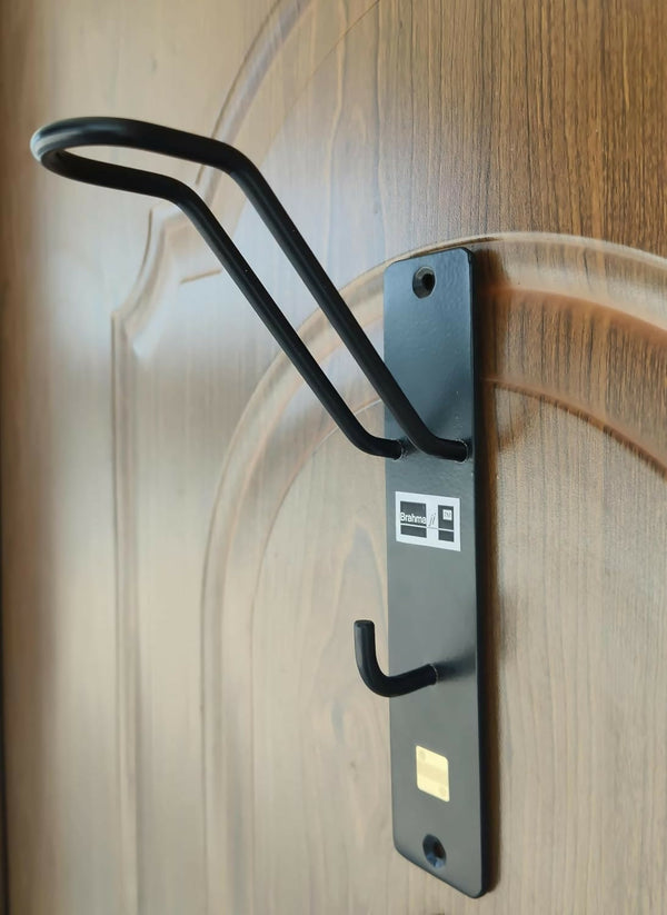 Multi-Purpose Over The Door Helmet Holder & Organizer, Heavy-Duty No-Drill Door Hook for Bags, Jackets, Keys & Accessories WiNNY