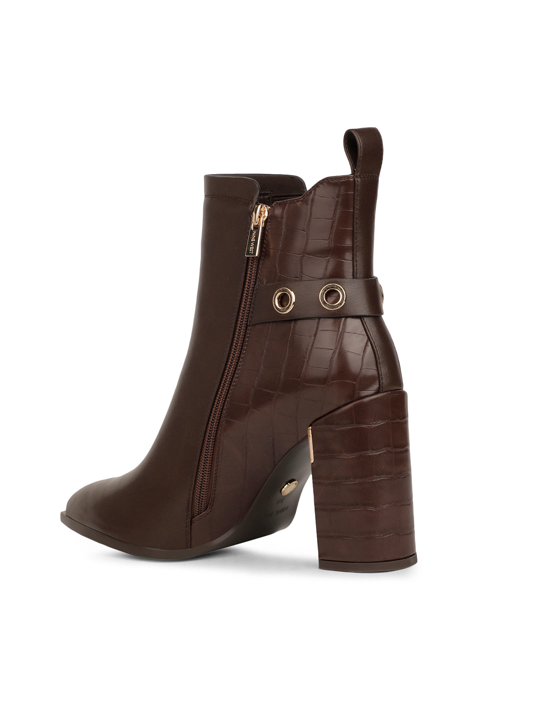 Nine West Women Casual Ankle Length Block Heel Boots - Brown - View 3