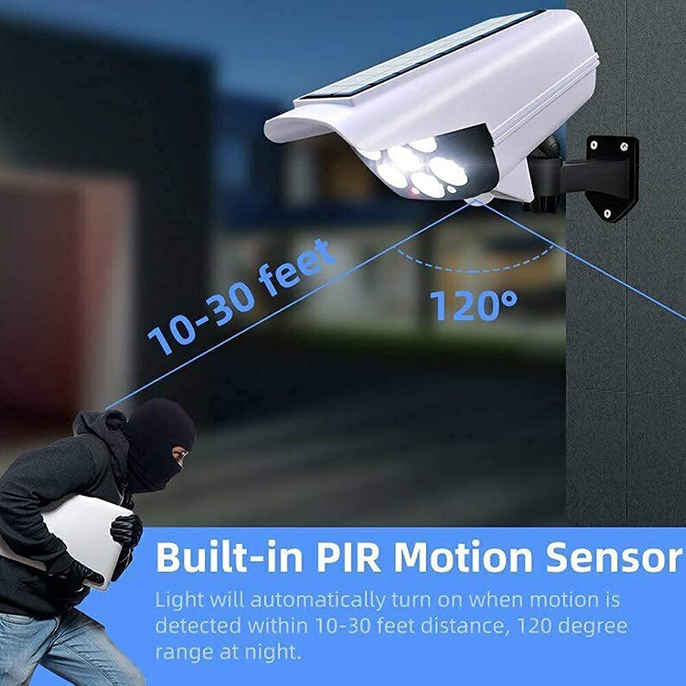 Camera designed Solar Powered Motion Sensor Light with Remote Control Cheshtha