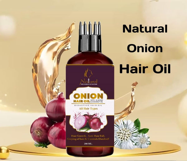 Natural's Care Onion Hair Oil - Healthy & Lustrous Hair (200 ml)