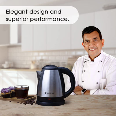 Wonderchef Crescent 1.5 L Electric Kettle Beverage Maker – Black