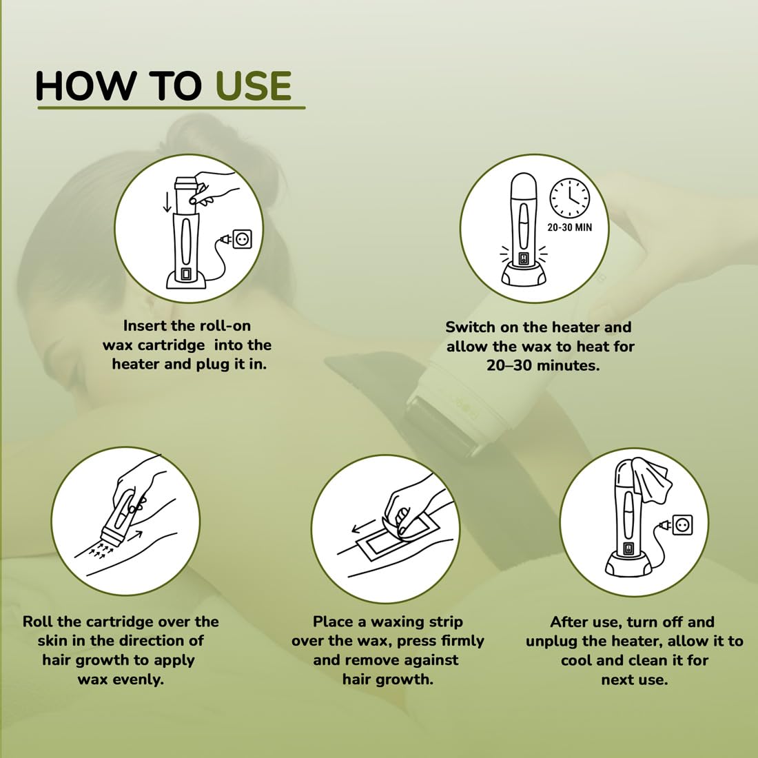 Biosoft Roll On Wax Heater Fast Heating Capacity For Hair Removal Refills Roll-On Depilatory Wax Heater Machine | One Touch Wax Heater Machine for Smooth & Quick Hair Waxing - White