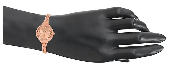 LOREM Rose Gold Fancy Analog Watch For Women LR225 LOREM
