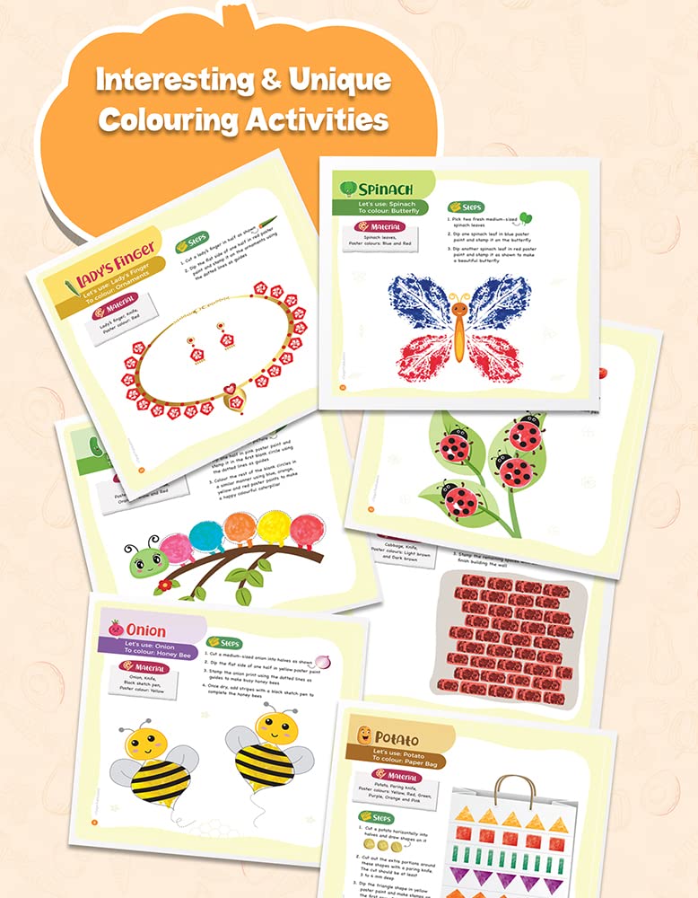 Vegetable Colouring Book for Kids | Drawing & Painting Activities - Image 6