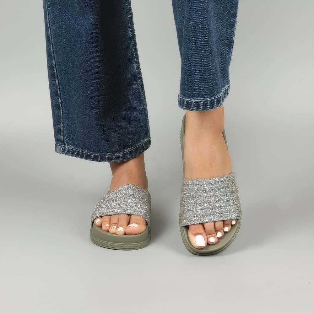 Indifeet Fancy Slippers for Women - Green - Image 3