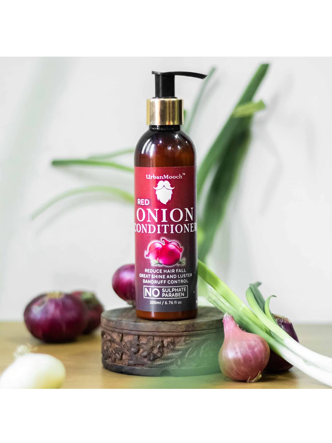 UrbanMooch Hair Fall Control Shampoo & Conditioner Combo with Pea Protein & Onion Extract for Stronger Hair - (200 ml + 200ml) Lohiya Retails