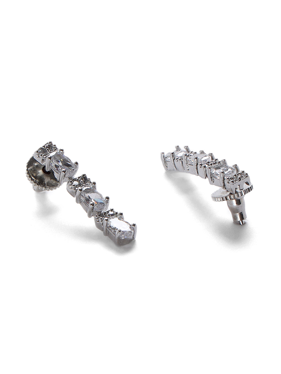 Silver Plated American Diamond Jewellery Set