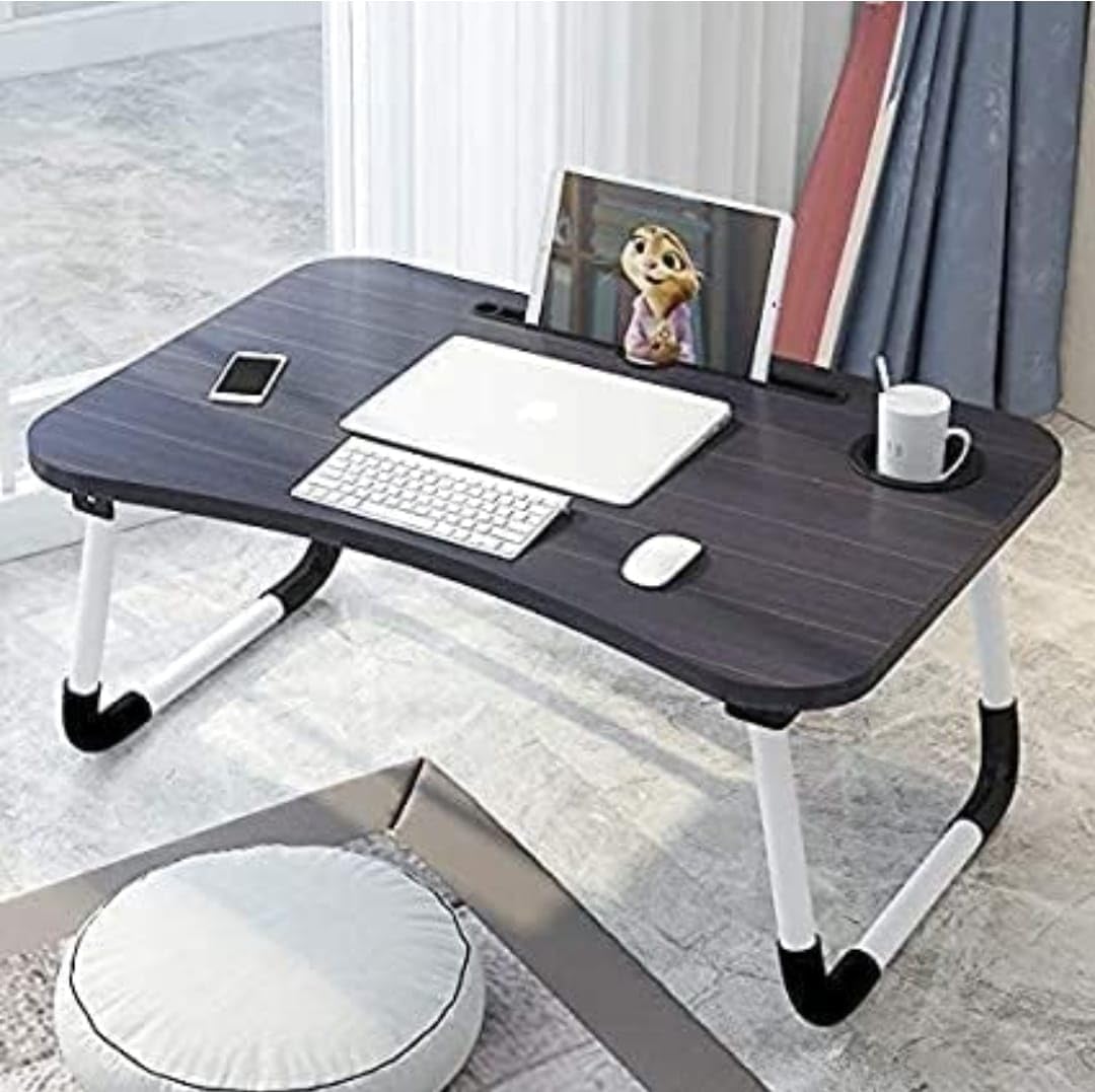Generic Modern Laptop Desk - Black Wooden Study Table